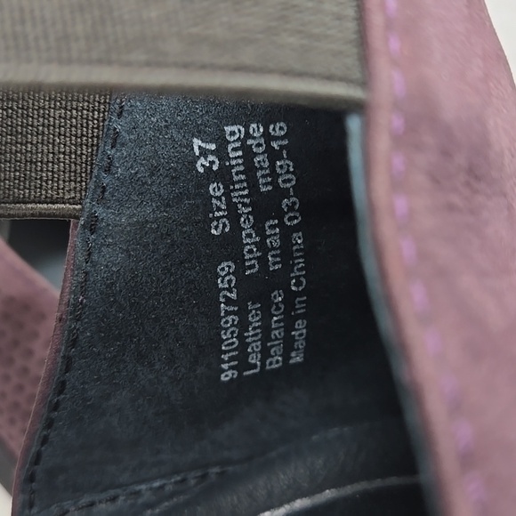 Dansko  Laura Leather Purple Ankle Strap Shoes EU 37 US 6.5-7 - Picture 9 of 10